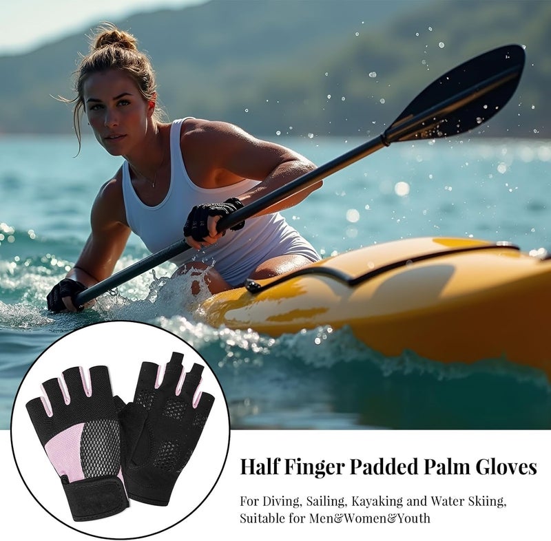 Thapower Kayaking Gloves Half Finger with Resistant Palm and Grip Great for Diving, Sailing, Kayaking and Water Skiing for Men, Women, Youth - Image 5